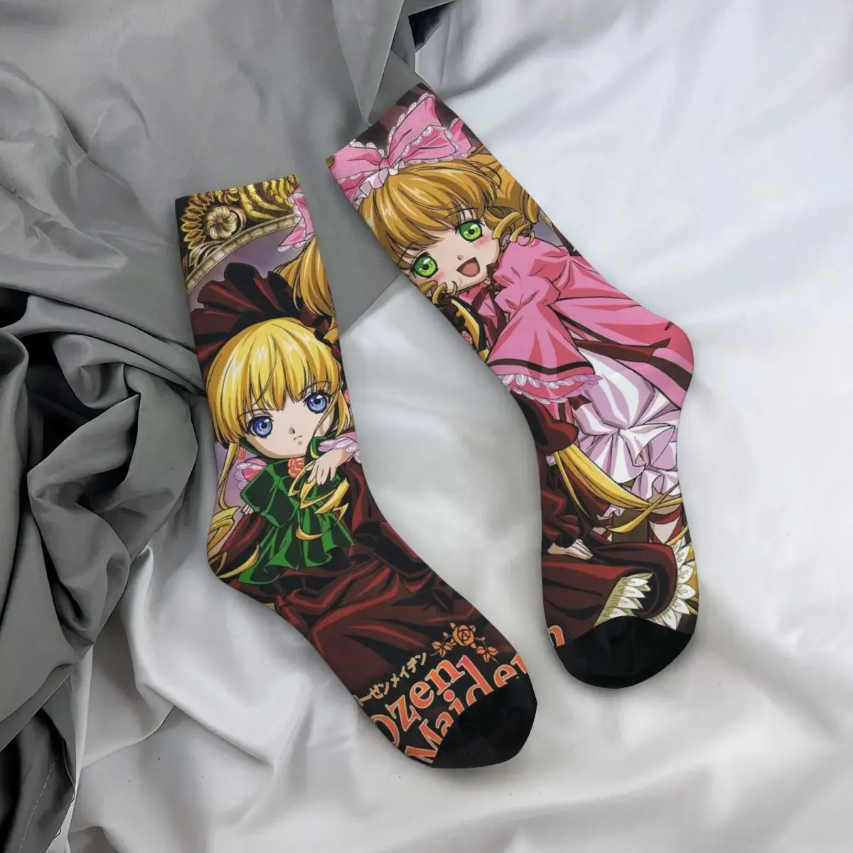 

All Seasons Crew Stockings Romantic Anime Rozen Maiden Wantage Socks Fashion Long Socks for Men Women Valentine's Day Gifts