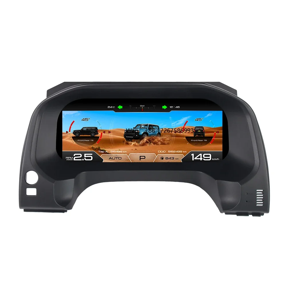 

New Upgrade Linux LCD Display Digital Dashboare for Prado 2010-2023 Digital Instrument Cluster LCD Screen Car Dashboard