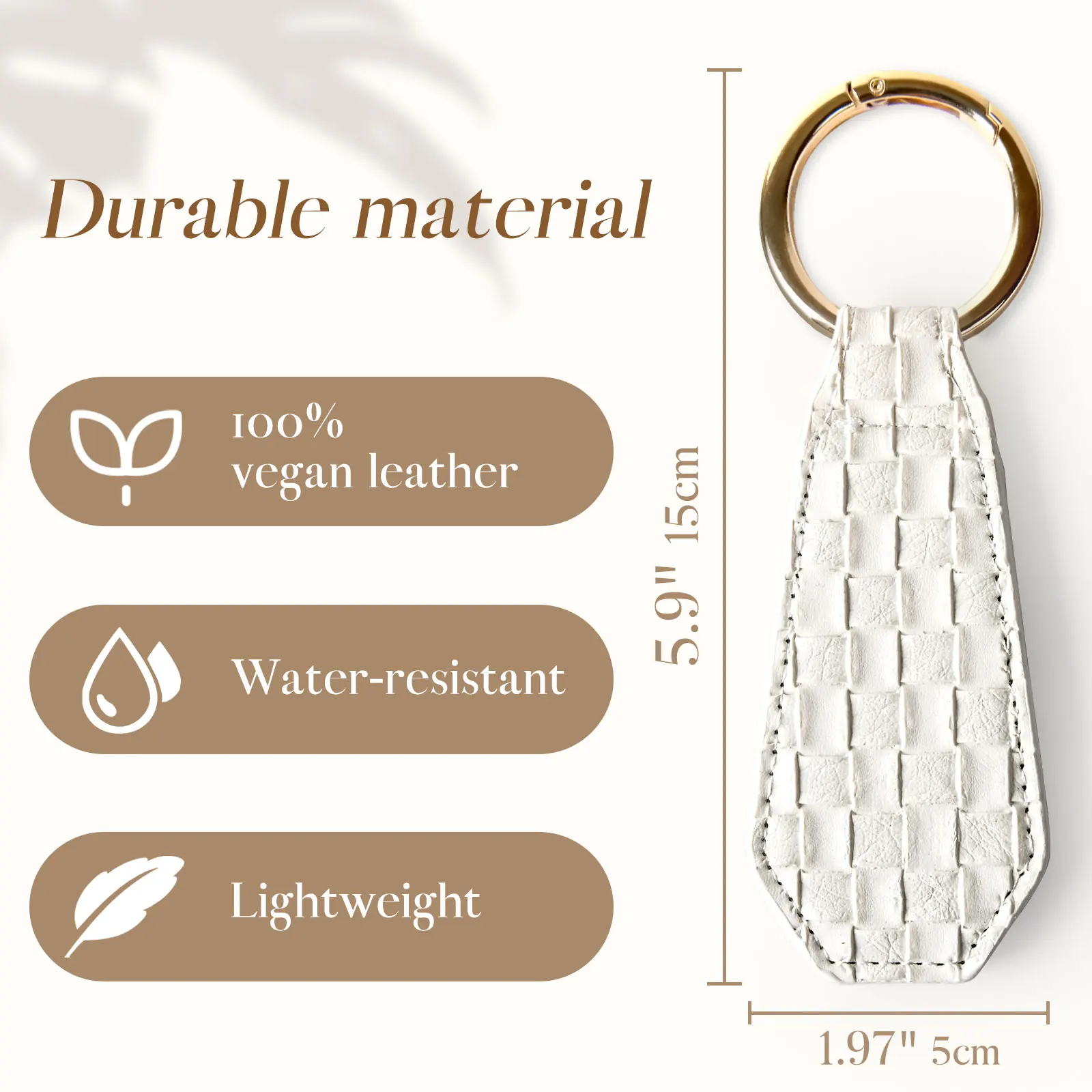 Strong Magnetic Hat Clip - Woven Vegan Leather Hat Holder for Travel, Bag & Backpack