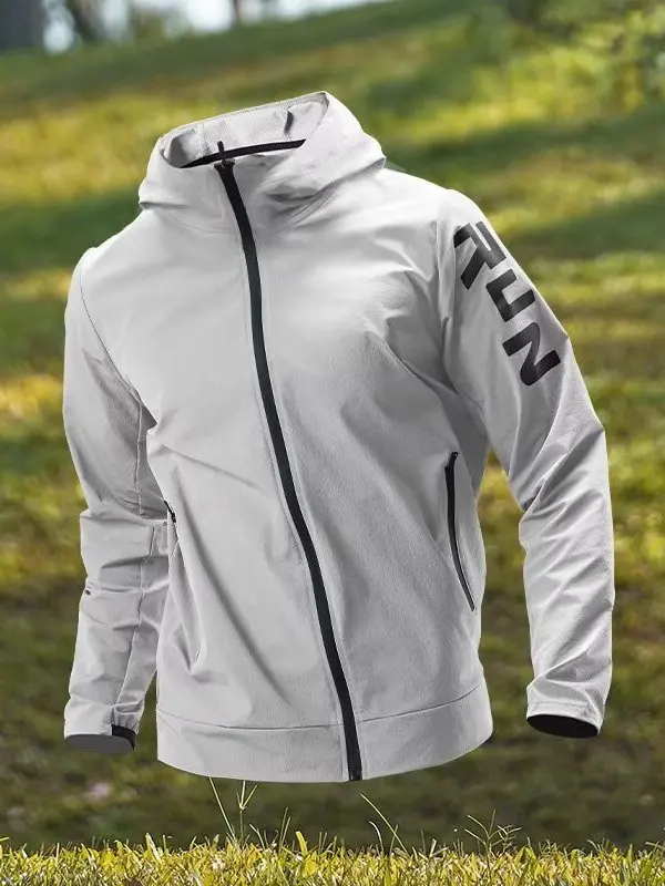 Men's Sport Windbreaker Jacket Quick Dry Windproof Long Sleeve Cycling Equipment Sun Protection Top for Running Training Outdoor