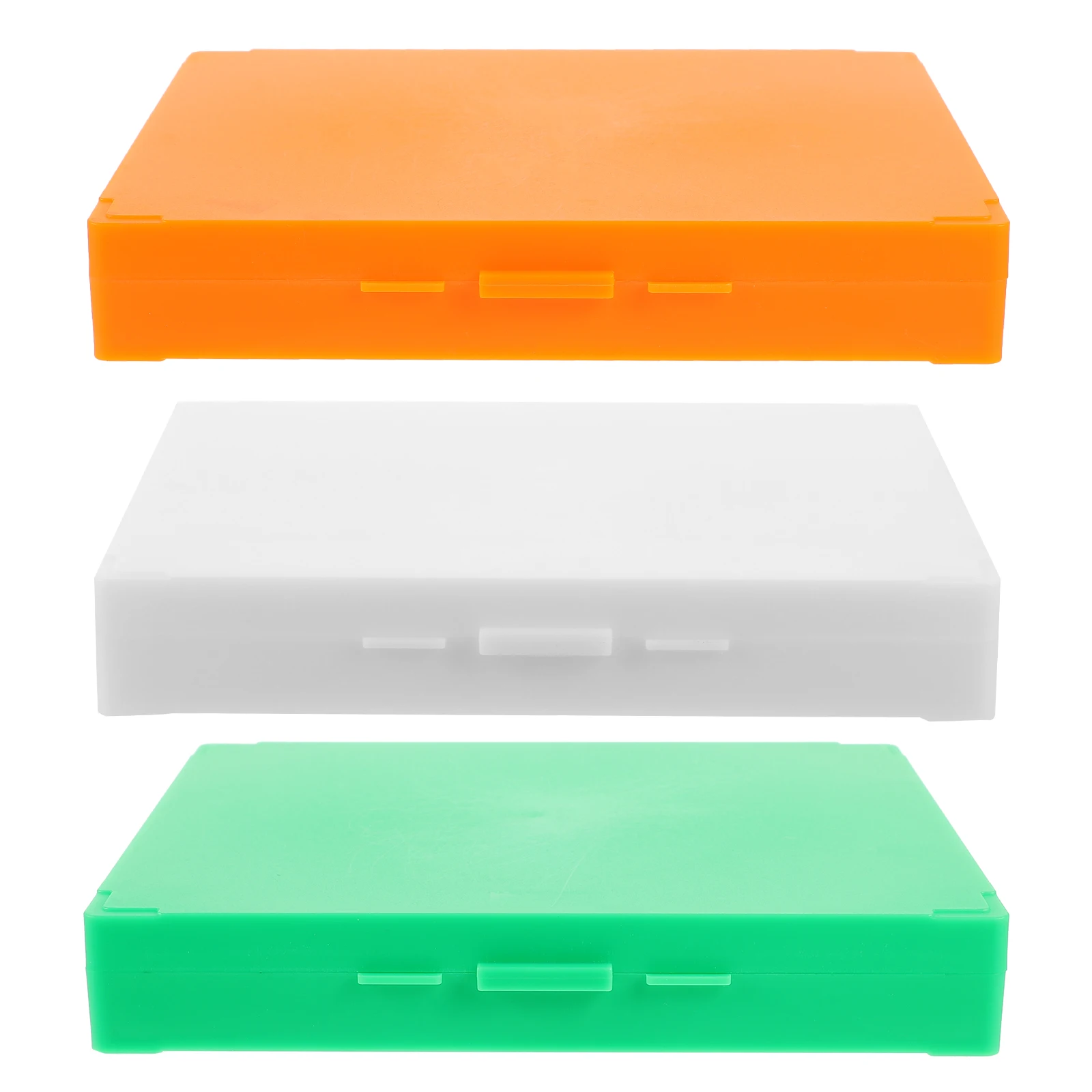 3 Buah Kotak Abs Tempat Penyimpanan Braket Casing Slide Mikroskop untuk Wadah Alat Penyimpanan Lab