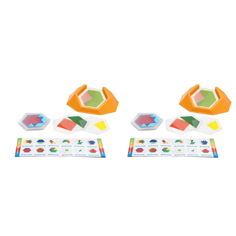 

B87B-2X Preschool Color Code Games Logic Jigsaws For Kids Figure Cognition Spatial Thinking Educational Learning(A)