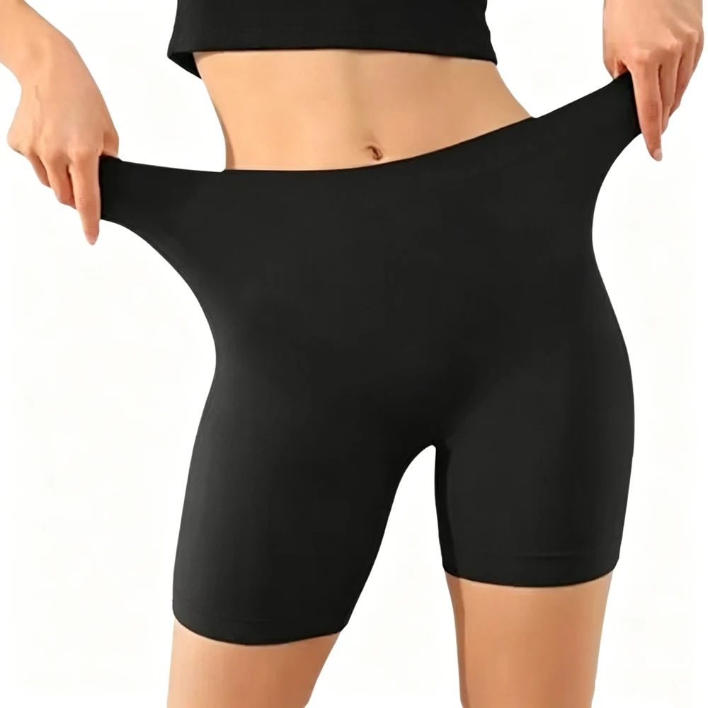 Summer Solid Womens Tight Shorts Basic Comfortable Versatile Elastic Cool Pants Casual Sport Fitness jogging Outdoors Clothes