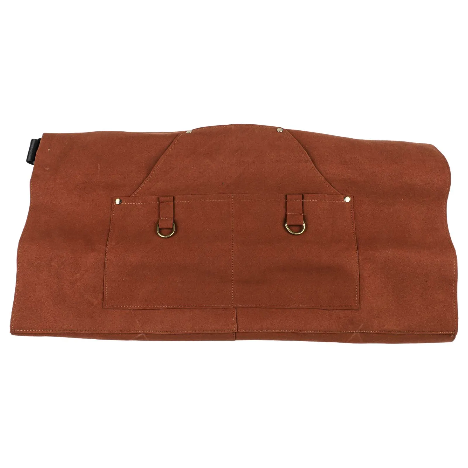 Flame Retardant Work Suit Heavy Duty Apron 60 X 90 Cm Leather Welding Apron Woodworking Tools Holder Double Stitching Design