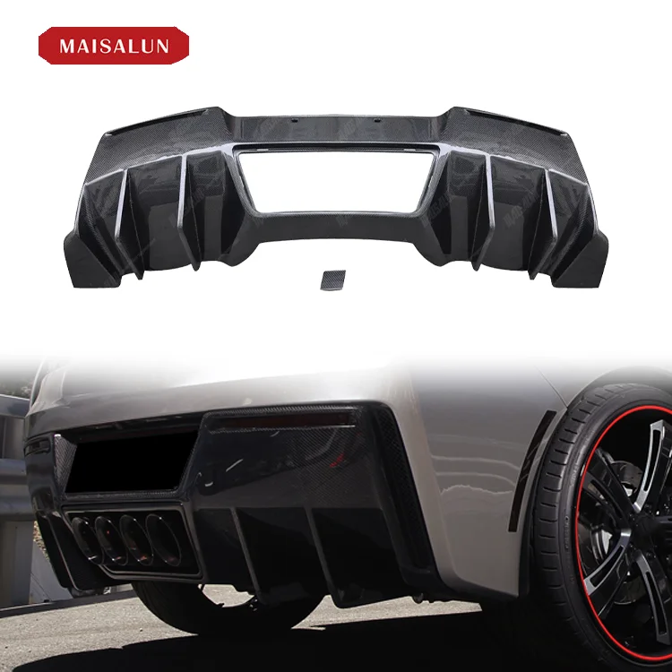 

Carbon Fiber Rear Diffuser For chevlet Corvette C7 2013-on rear bumper lip body kit car bumper