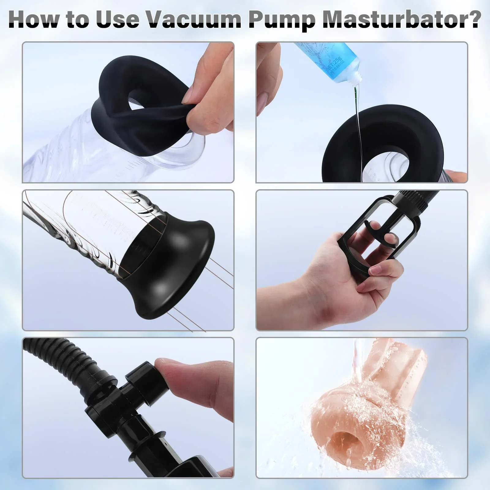 Penis Vacuum Pump with Pocket Pussy Male Masturbator Cup Enlargement Extend Pump Men Stronger Bigger Erections Adult Sex Toys 18