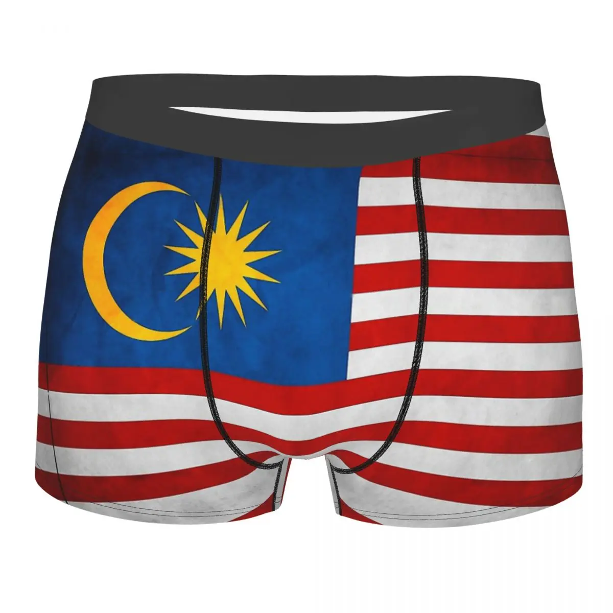 

Malaysia Malaysian National Flag Underpants Breathbale Panties Male Underwear Print Shorts Boxer Briefs