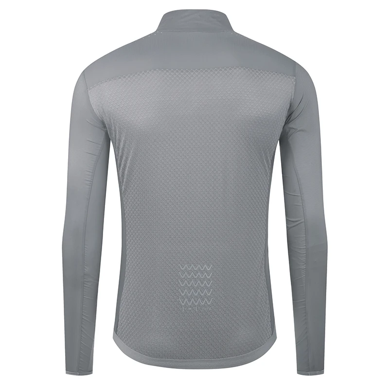 YKYW Herren winddichte wasserdichte Langarm-Radjacke YKK Doppelreißverschluss atmungsaktive MTB-Fahrradbekleidung Tops Pro Team Jersey – Detail 26