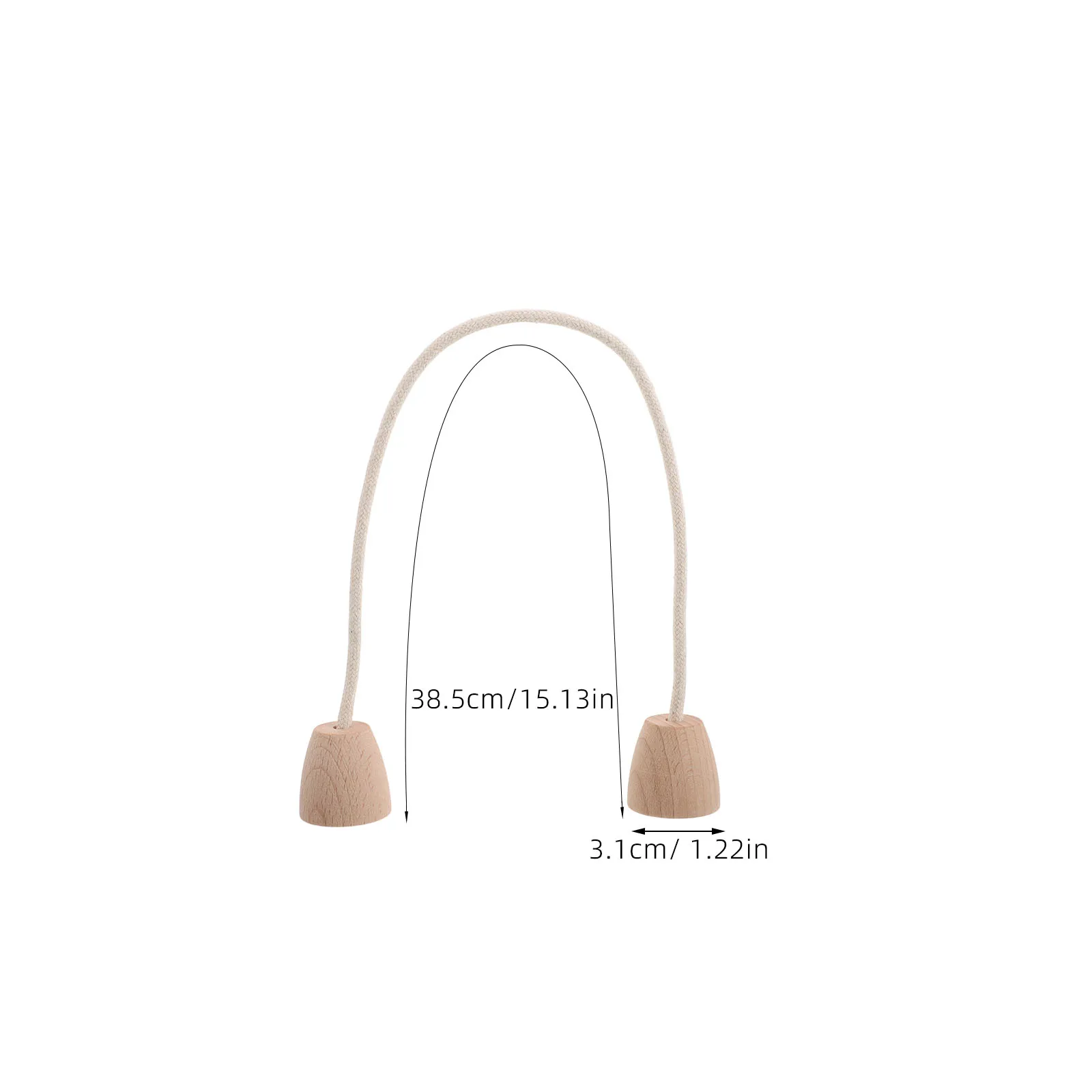 5개 세트 면 로프 크로켓 위켓 나무 베이스 잔디 교체용 후프 야외 장비용