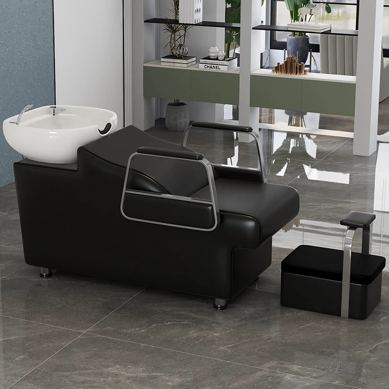 نظام كرسي شامبو للتصريف المتقدم مدمج في سخان المياه، شامبو مريح، مسند رأس فعال لغسل الشعر #3