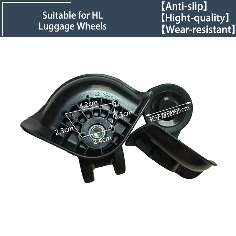 

2/4 Wheels Universal Wheels HL C-F1369 Swivel Wheels Luggage Accessories Replacement Trolley Parts for Suitcase