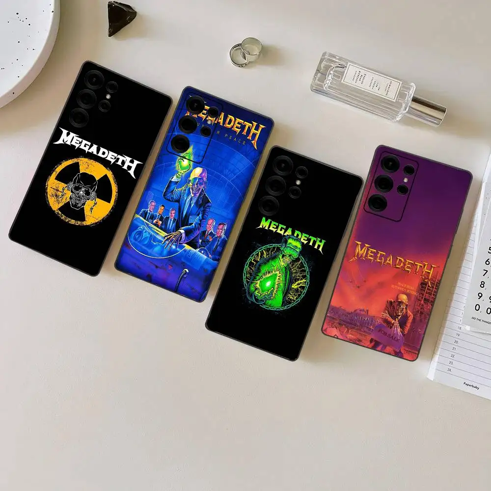 Music Band M-Megadeth Phone Case For Samsung S 24 fe 25 Ultra plus 20 lite 21 30 22 23 24 22 Ultra 5G Fundas