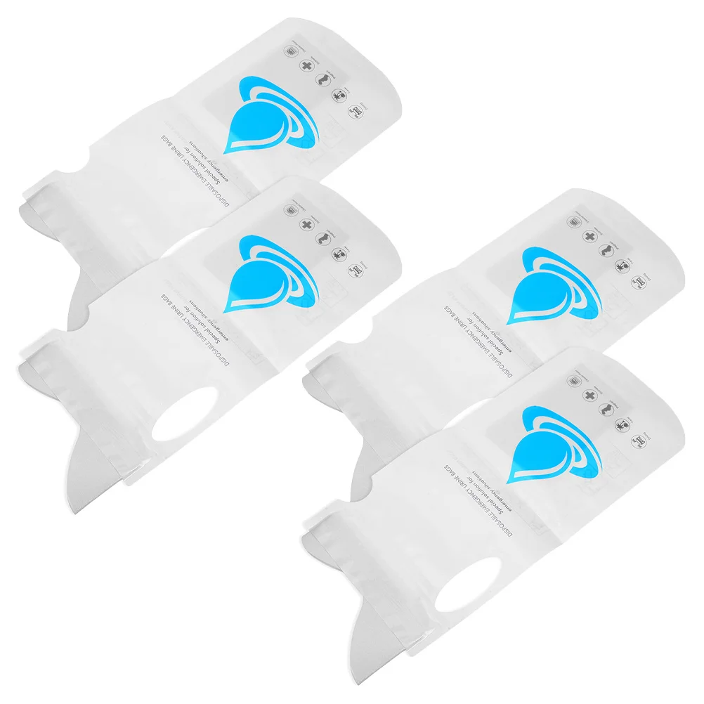

4Pcs Portable Disposable Urine Pouches Emergency Urinal Pouch for Car Travel Outdoor Use Pee Bags for Men Women