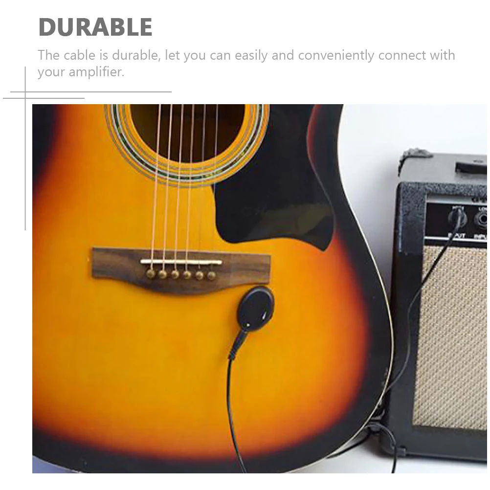 

1pc Acoustic Guitar Pickup Volume Control Anti-Feedback Clear Sound Durable Cable Compatible For Ukulele Violin String