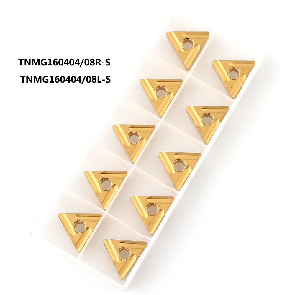 10 قطعة TNMG160404 R S T9125 TNMG160408 100% الأصلي مخرطة أدوات كربيد عالية الجودة الخارجية تحول أدوات الصلب أجزاء