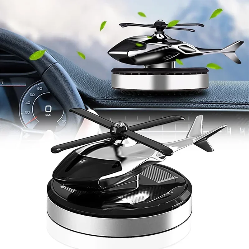 Auto-Aromatherapiegerät mit Rotierendem Solar-Helikopter, Duftspender und Schreibtisch-Dekoration