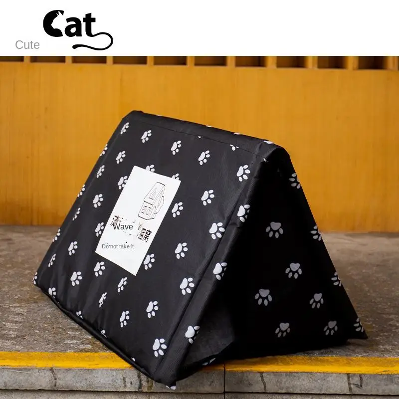 Outdoor Stray Cat Shelter Waterproof Warm And Insulated Wildcat Shelter Tent House