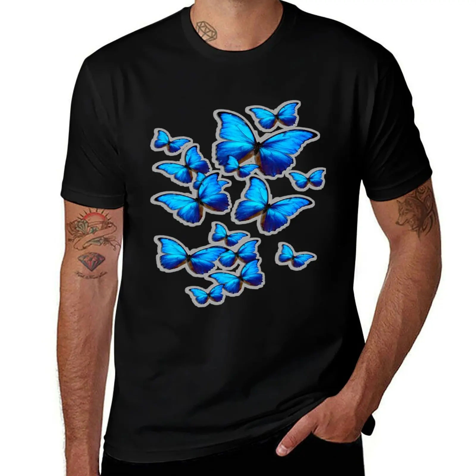 

BUTTERFLY PATTERN T-Shirt t shirt man cotton t shirts for man cotton T-Shirt