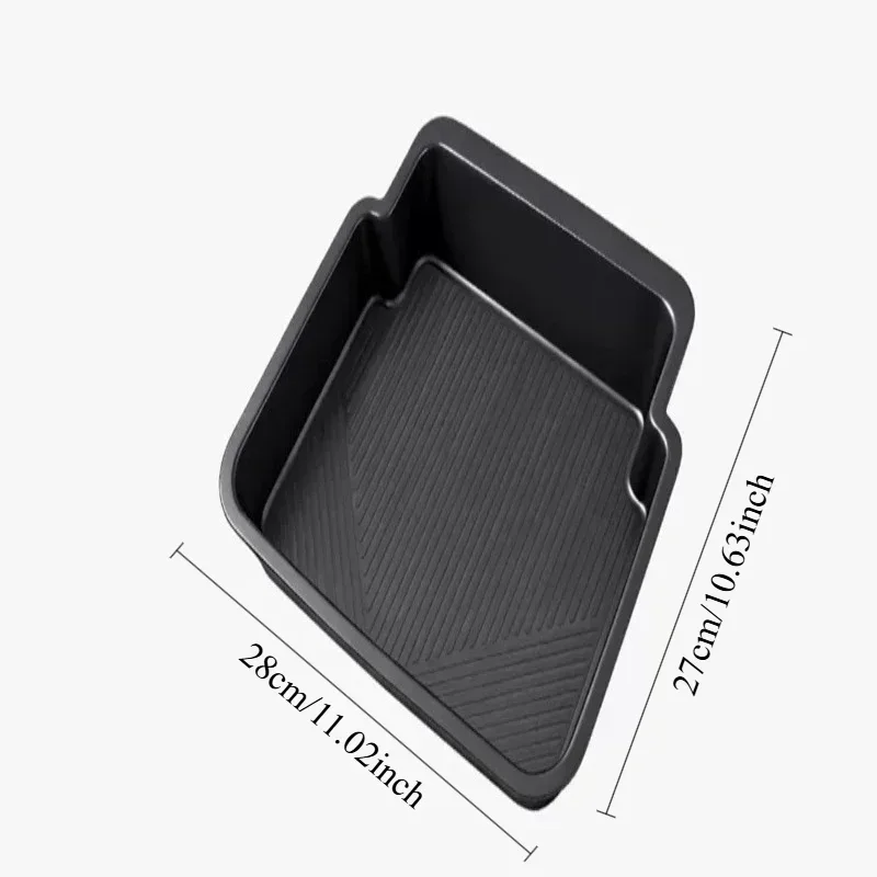 Wasserdichte Geruchlose Silikon-Aufbewahrungsbox für Unter dem Sitz, Rutschfest und Geräuschlos für Tesla Model 3/Y Innenraum 1/2 Stück – Detail 6
