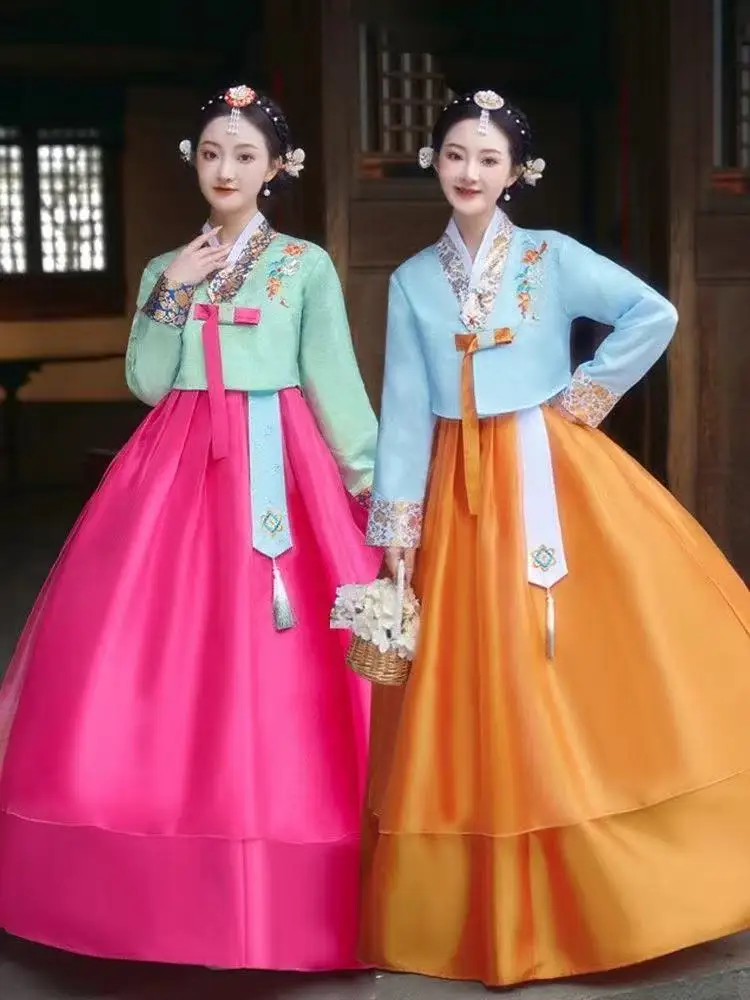 Bridesmaid Hanbok Traditional Korean Clothing Women's Court Style National Dance Dress Yanji Travel Photography Clothing Female