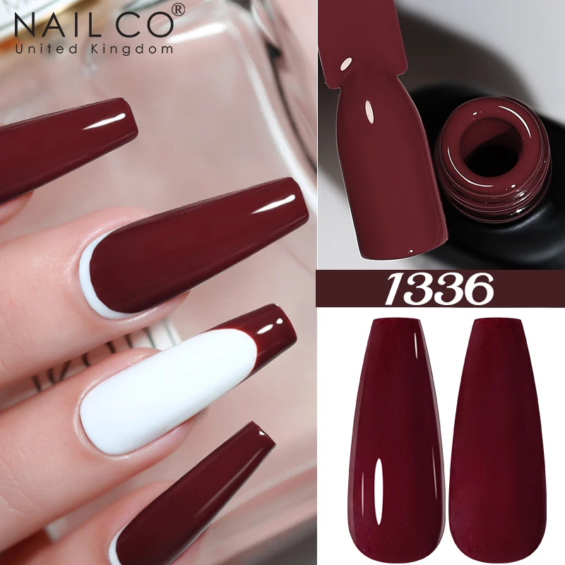 NAILCO 15ml Winter Color Gel Nail Polish Nail Art Semi Permanent UV LED Soak Off Manicure Varnish Glitter Nail Supplies Gel Glue