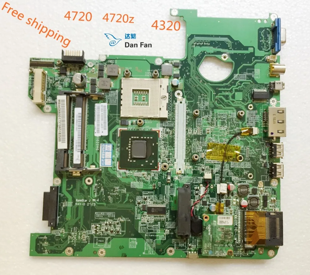 

MBAKD06001 Laptop Motherboard For ACER 4720 4720Z 4320 Motherboard DA0Z01MB6E0 Mainboard 100% Tested Fully Work