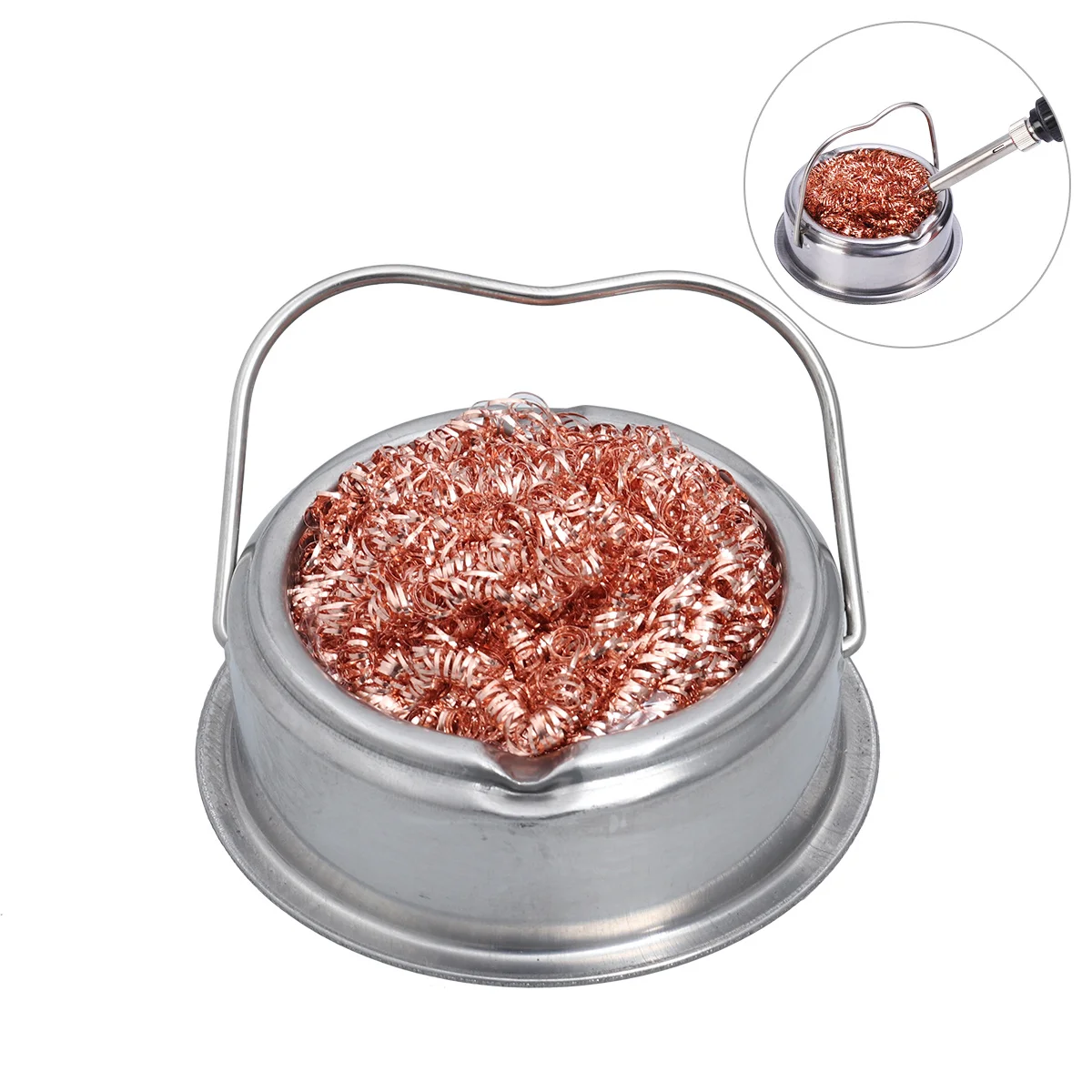 

Soldering Tip Cleaner Copper Wire Ball No Water Needed For Dry Soldering Irons Brass Wool Refill Cleaning Tool Welding