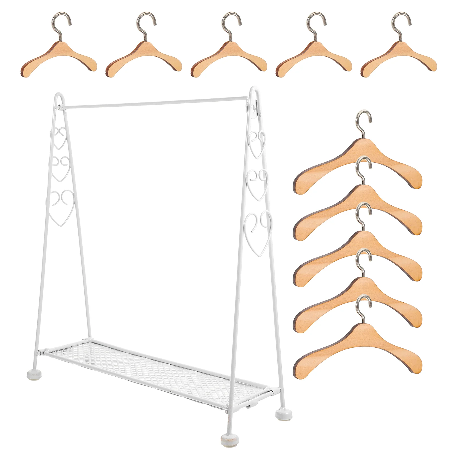 Clothing Folding Hanger Babydoll Apparel Furniture Iron Miniature Hangers Child