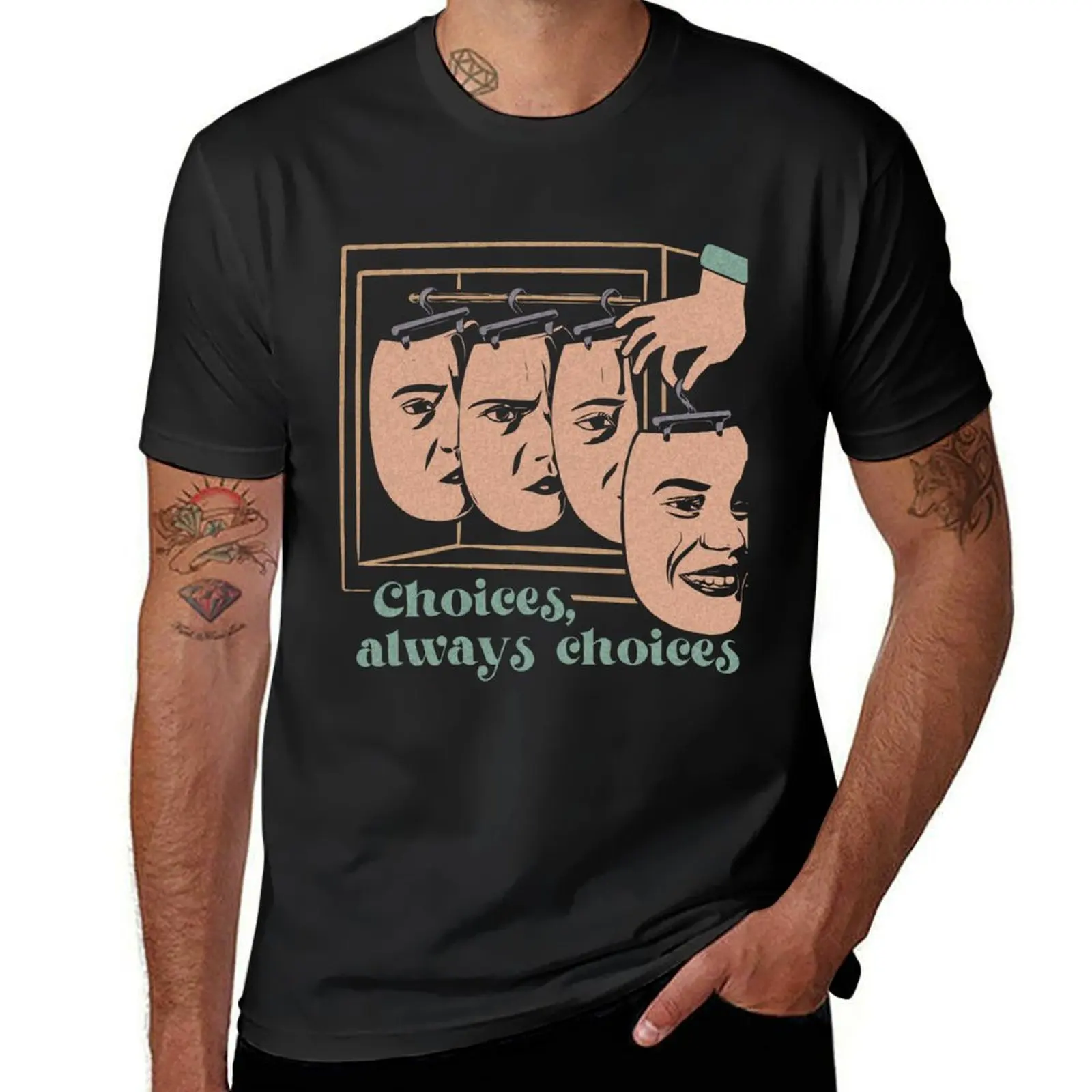 

Always choices T-Shirt vintage clothes quick-drying heavyweights plain slim fit t shirts for men