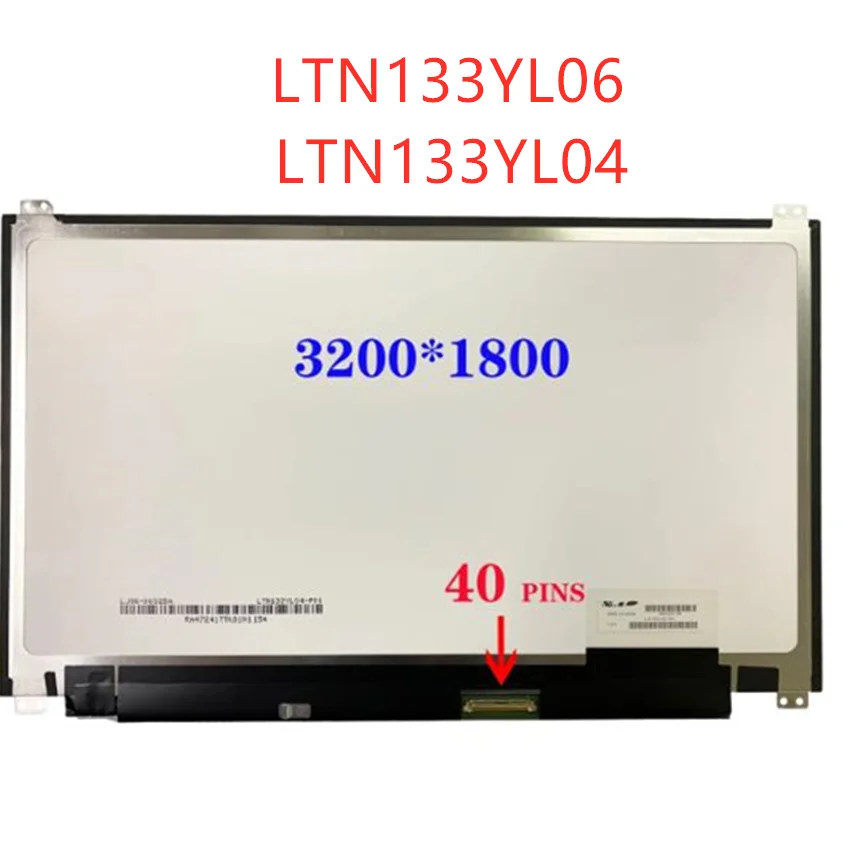 13.3''inch LTN133YL06 LTN133YL06-H01 LTN133YL04-P01 LTN133YL01-P01 For ASUS UX303LN Lcd Screen 3K 3200*1800