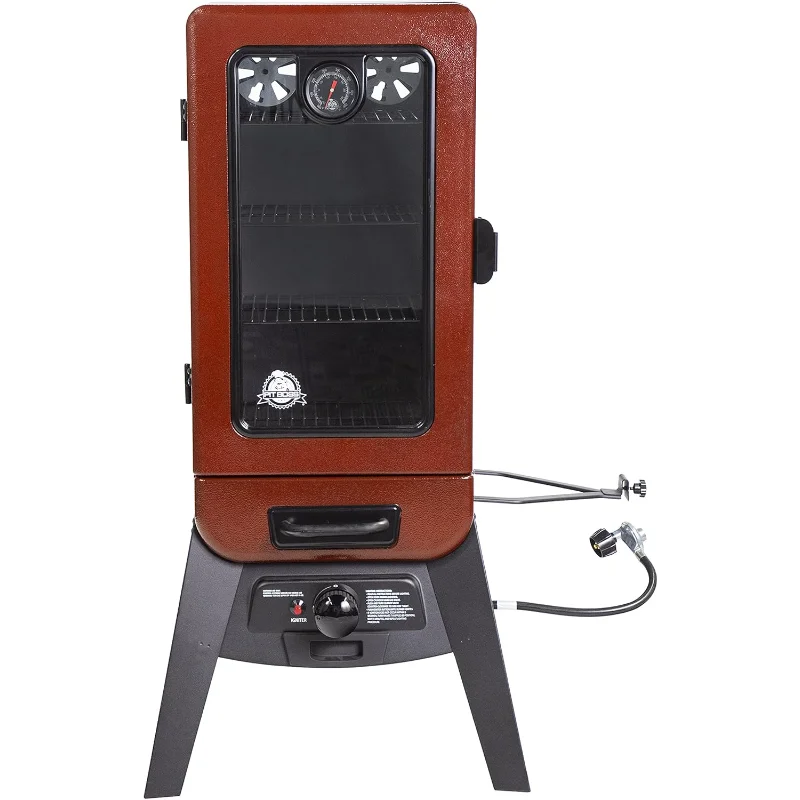 

Pit Boss Grills PBV3G1 Vertical Smoker, Red Hammertone 684 sq inches (pack of 1)
