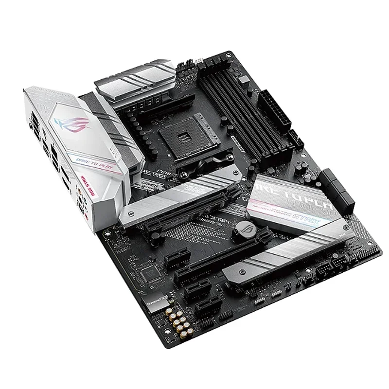 

ROG STRIX B550-A GAMING Motherboard PCIe 4.0, dual M.2 with heatsinks, SATA 6 Gbps, USB 3.2 Gen2 and Aura Sync RGB