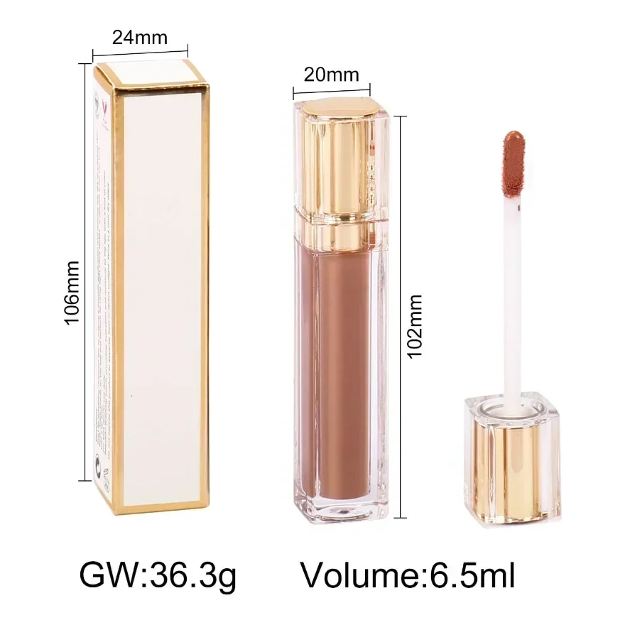 Private Label HOT Sale Tube Waterbestendige lipgloss Vegan Cruetly Free vloeibare lippenstift Meerdere kleurenopties Hoge kwaliteit Lage MOQ