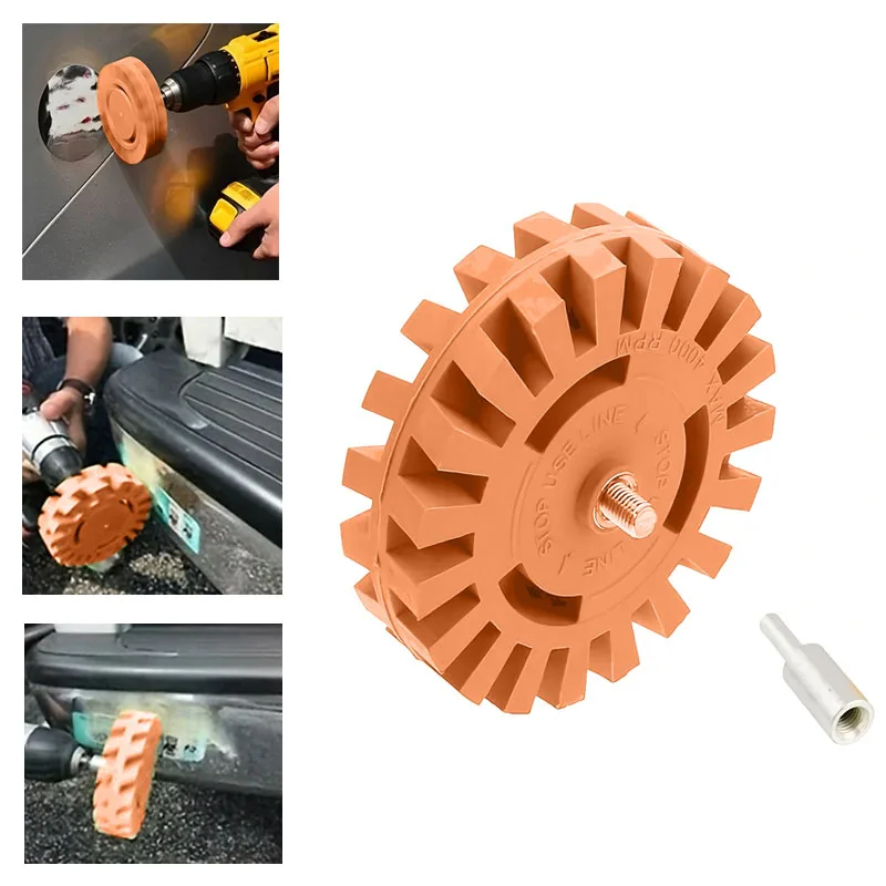 Car Sticker Remover Decal Eraser Wheel Adhesive Wheel Rubber Pin Stripe Sticker For Cars RV Boats Auto Repair Tool