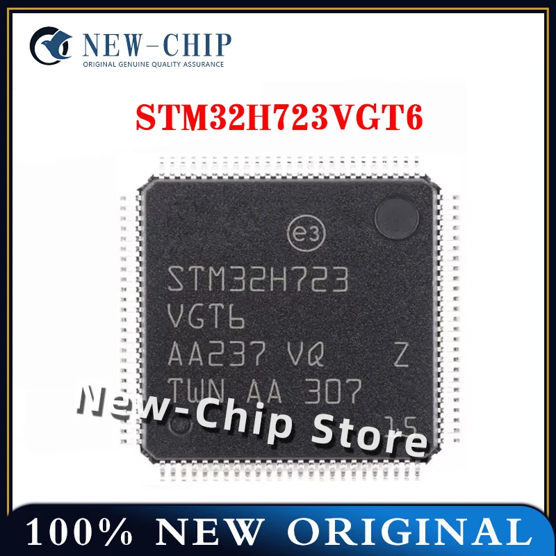 

100% New original 2PCS-100PCS/LOT STM32H723VGT6 LQFP-100 ARM Cortex-M7 32-bit microcontroller -MCU STM32H723