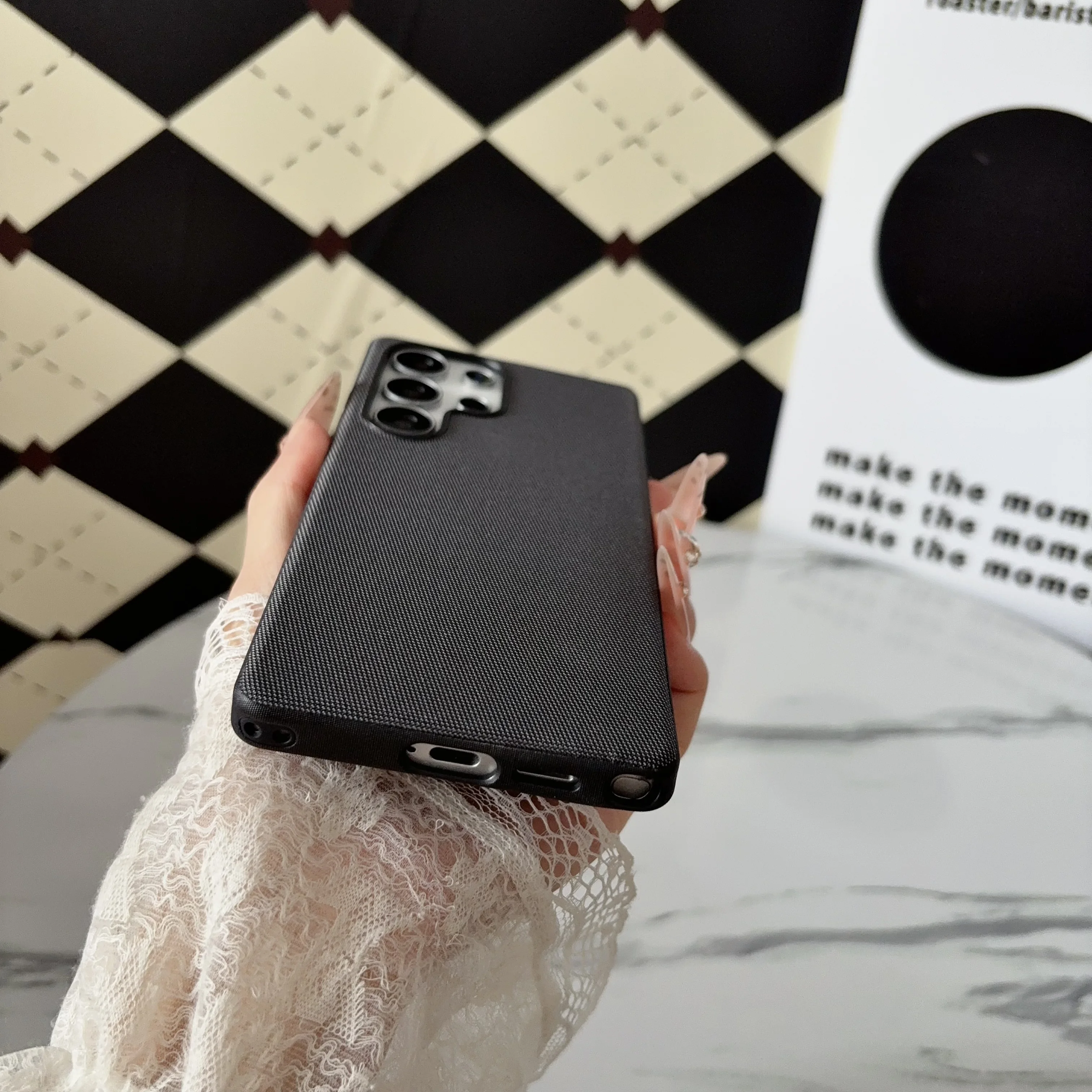 Technology Woven Magnetic Case For Samsung Galaxy S26 S25 S24 S23 S22 Ultra Plus Phone For Magsafe Wireless Charge Cover Funda view 6