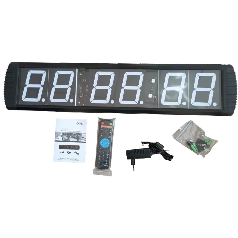 High Quality Gym Fitness Accessories Waterproof Led Gym Workout Clock Timer