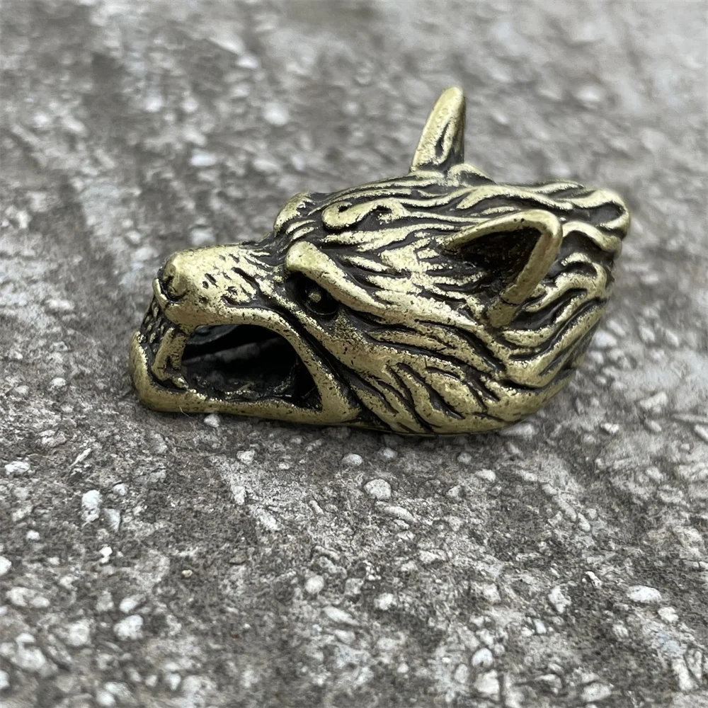 Viking Wolf Heads Beads Charms For Necklaces Bracelets Jewelry Making Diy Crafts Accessories