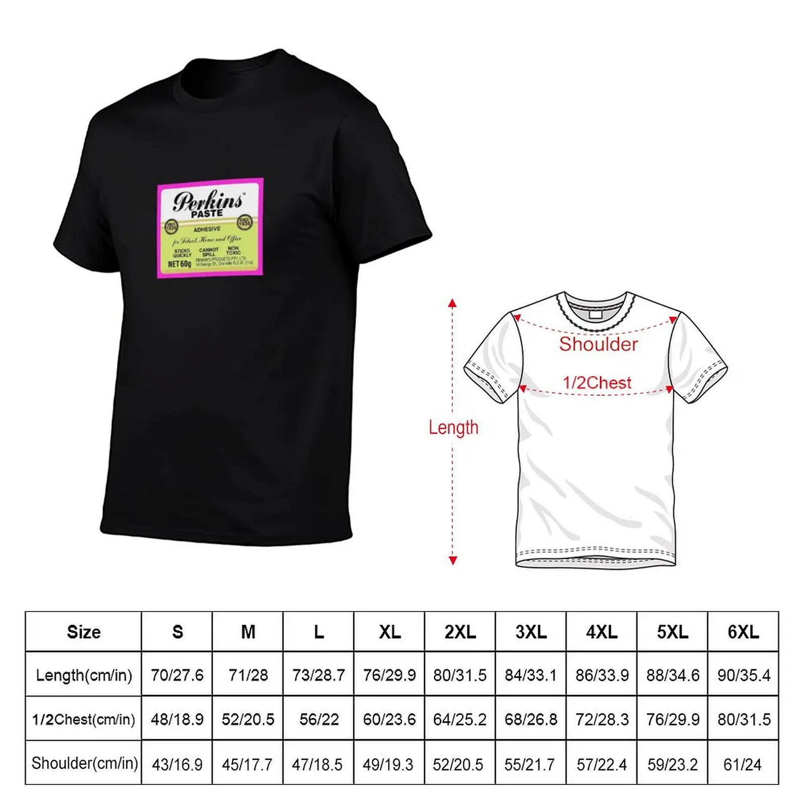 Paste with Perkins T-Shirt Casual Minimalist Short Sleeve Top