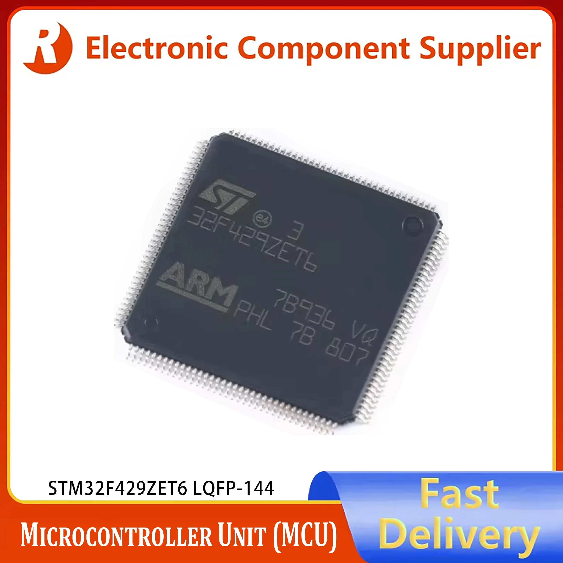 New and Original STM32F429ZET6 LQFP-144 ARM Cortex-M4 32-bit Microcontrollers-MCUs