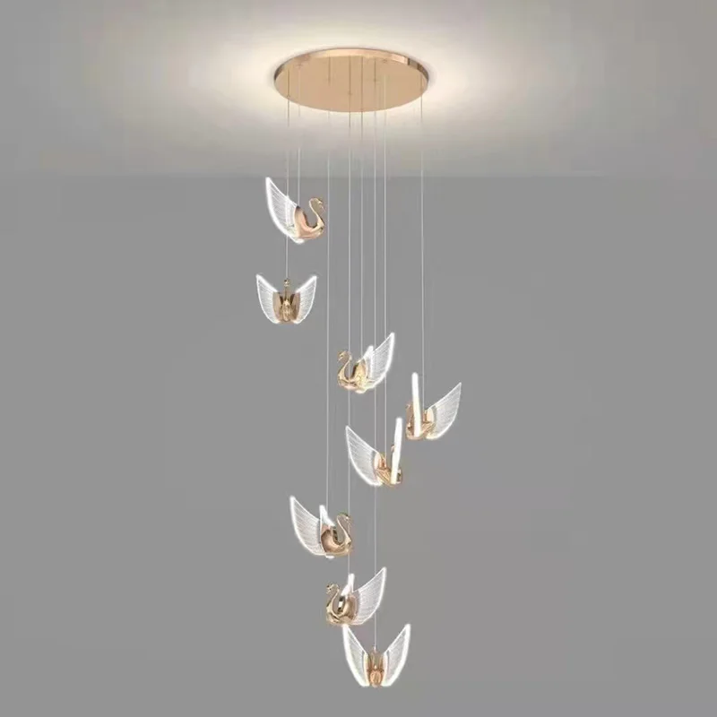 

Nordic Light Luxury Designer Living Room Pendant Lamp Creative Bedroom Bedside Light Simple Modern Staircase Lighting Restaurant