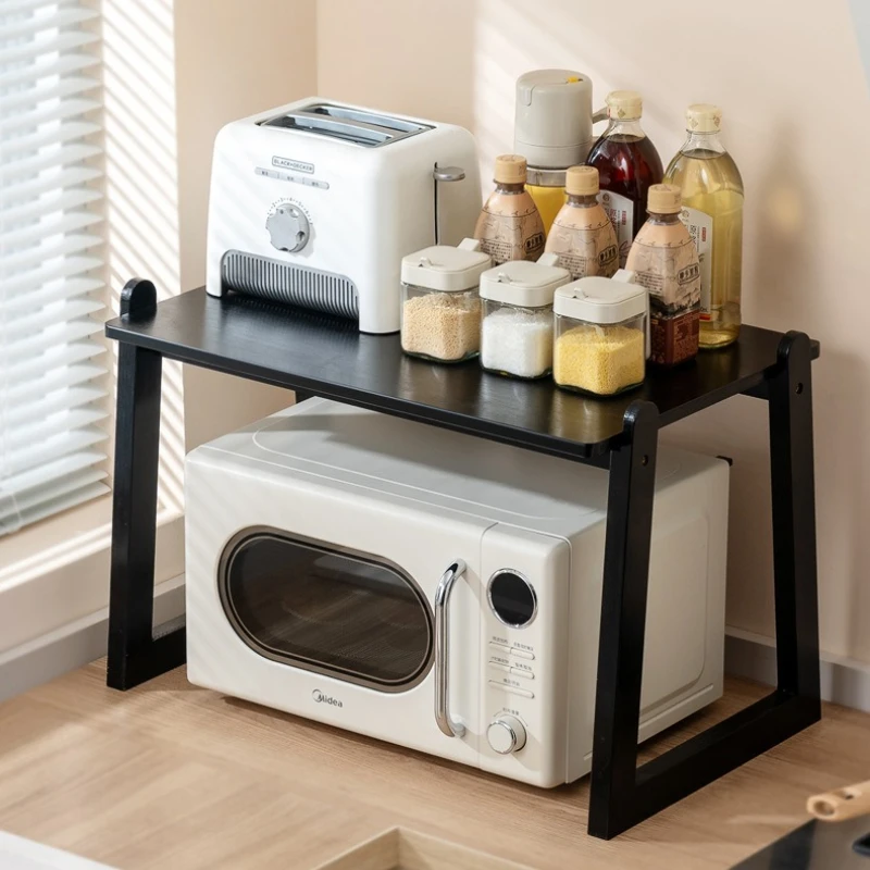 

Firm Kitchen Shelf Countertop Storage Rack Microwave Rack Desktop Storage Rack Multifunctional Rice Cooker Oven Stand