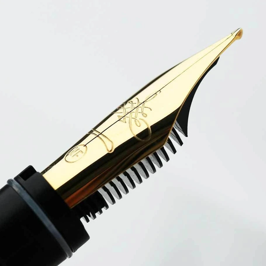 MAJOHN No.6 Soft Flex Long Knife Grinding Nib Naginata Hand Polished Large Iridium NF 0.4-1.5mm Calligraphy Fountain Pen Nib