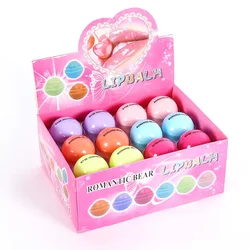 24pcs Fruit Lip Balm tint Cute Ball Pure Natural Plant Kids Baby Girls Lipbalm Bulk lipstick set Plant Nutritious Lips Care