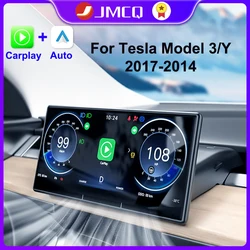 JMCQ For Tesla Accessories With Air Outlet Model 3 Y Digital Dashboard Display Heads Up Wireless Carplay Android Auto 8.9 inch