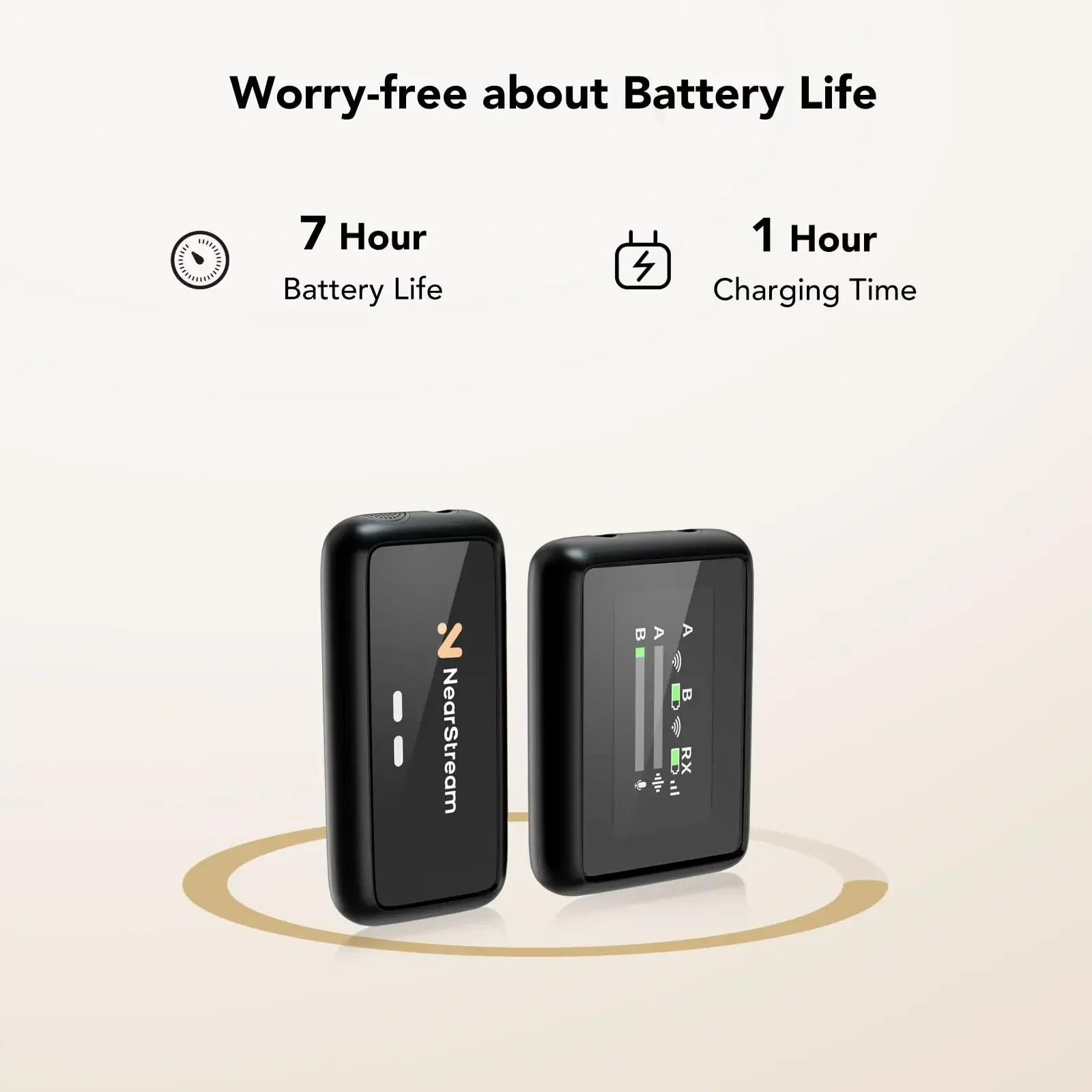 2025Nearstream Dual Wireless Lavalier Microphone Microphone Lavalier Sans Fil Lavalier Microphone For Iphone