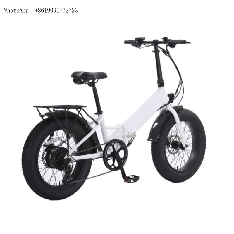 دراجة كهربائية تعمل بالليثيوم قابلة للطي ممتص الصدمات الكامل شائعة في أوروبا والولايات المتحدة إطار عريض مقاس 20 بوصة 4.0 #4