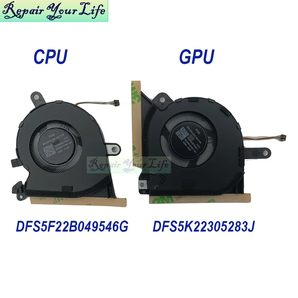 Notebook CPU GPU Cooler Fan For ASUS ROG Flow X13 GV301RA GV301RE GV301RC 2-in-1 Gaming Ultrabook 13NR0A20T02011 13NR0A20T03011 - Image 2
