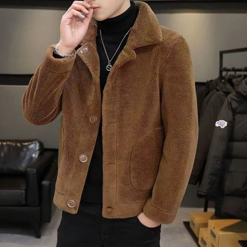 

New Autumn and Winter Trend Thickened Warm Jacket For Men's Casual Sports Retro Comfortable High-Quality Plus Size Jacket L-5XL