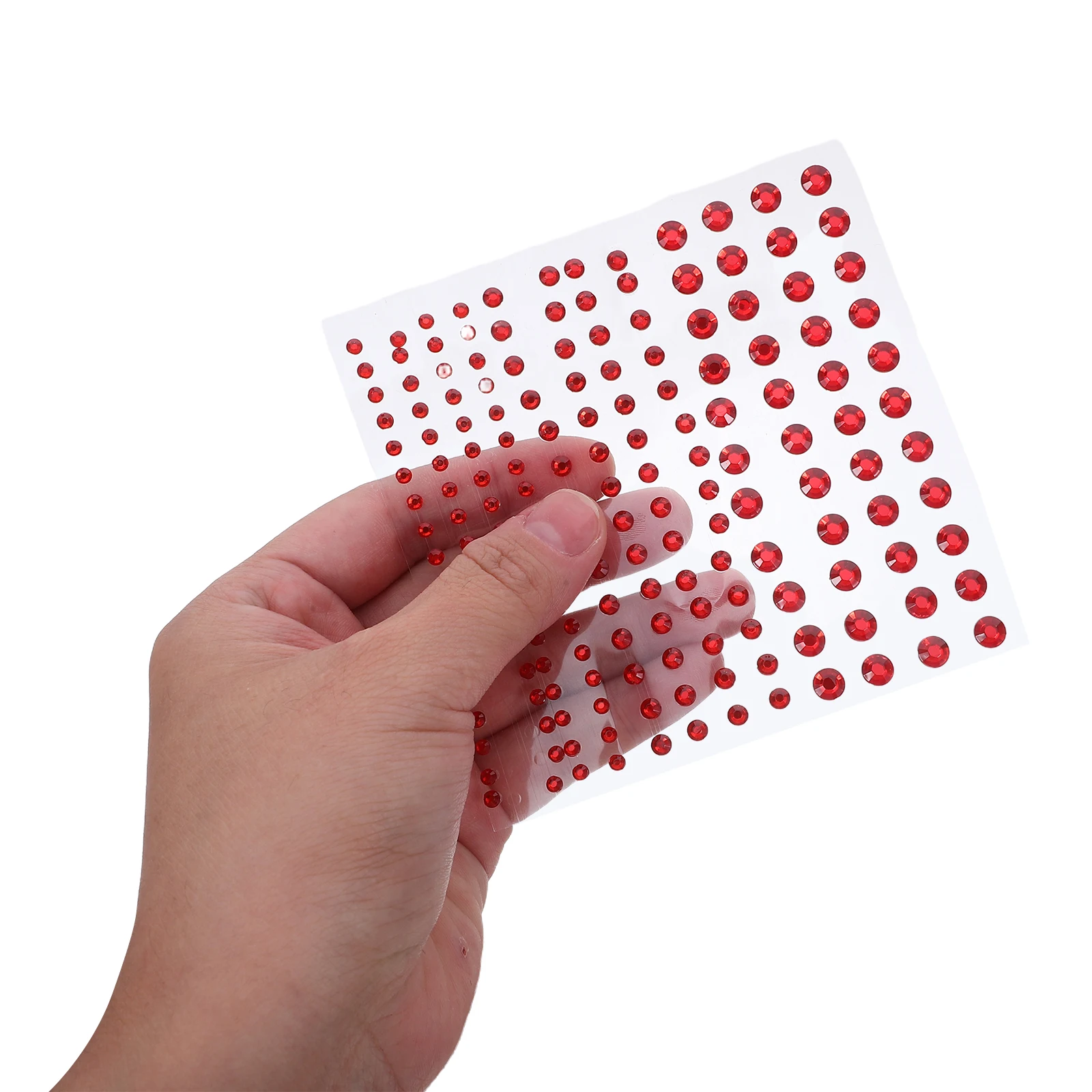 20 pçs design da arte do prego acessórios de decoração 3mm 4mm 6mm strass acrílico vermelho flatback encantos auto adesivo geléia unhas gemas